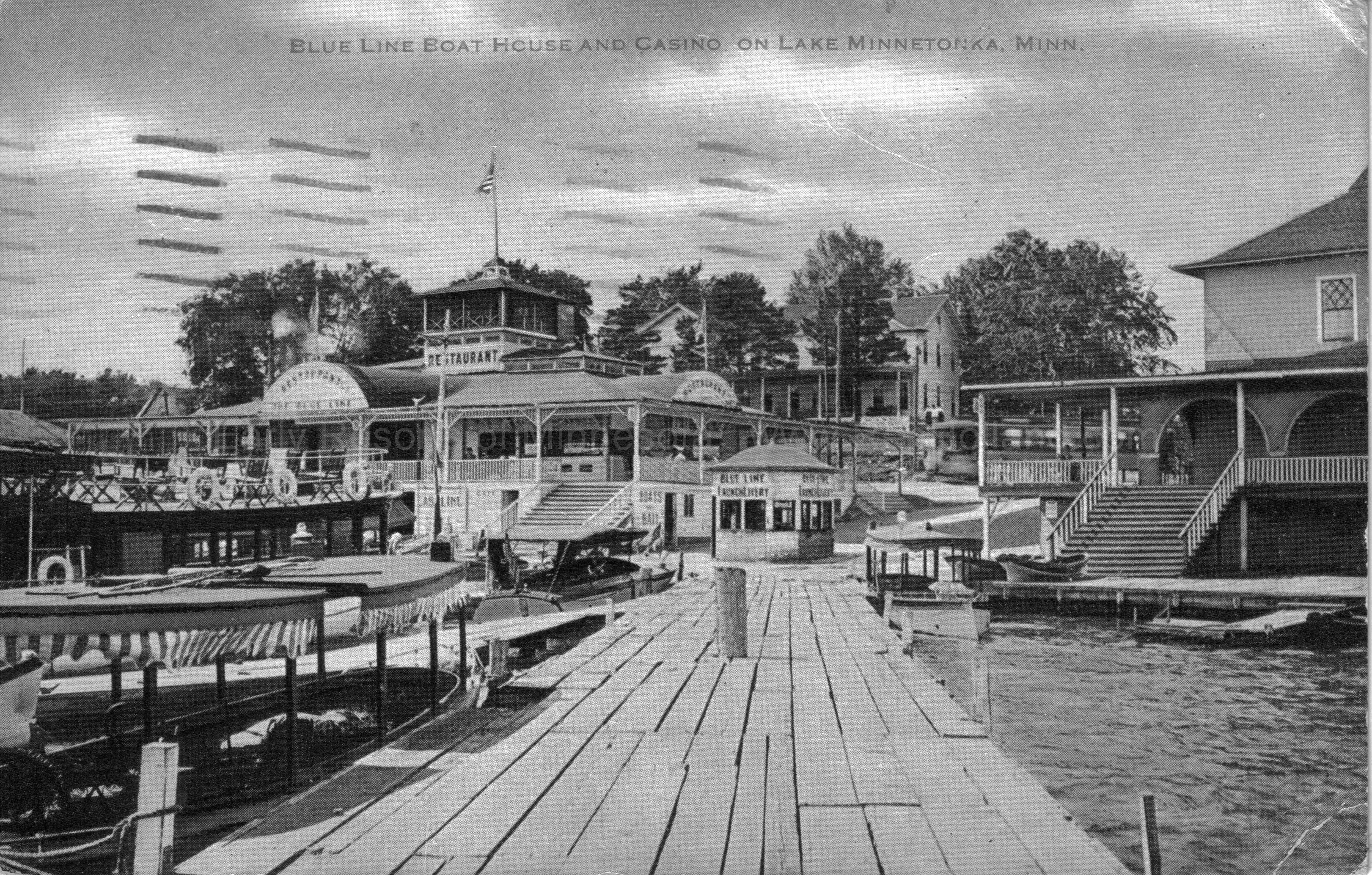The Blue Line Boat House Casino on Lake Minnetonka