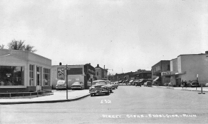 Old photo of the main street of Excelsior, Minnesota