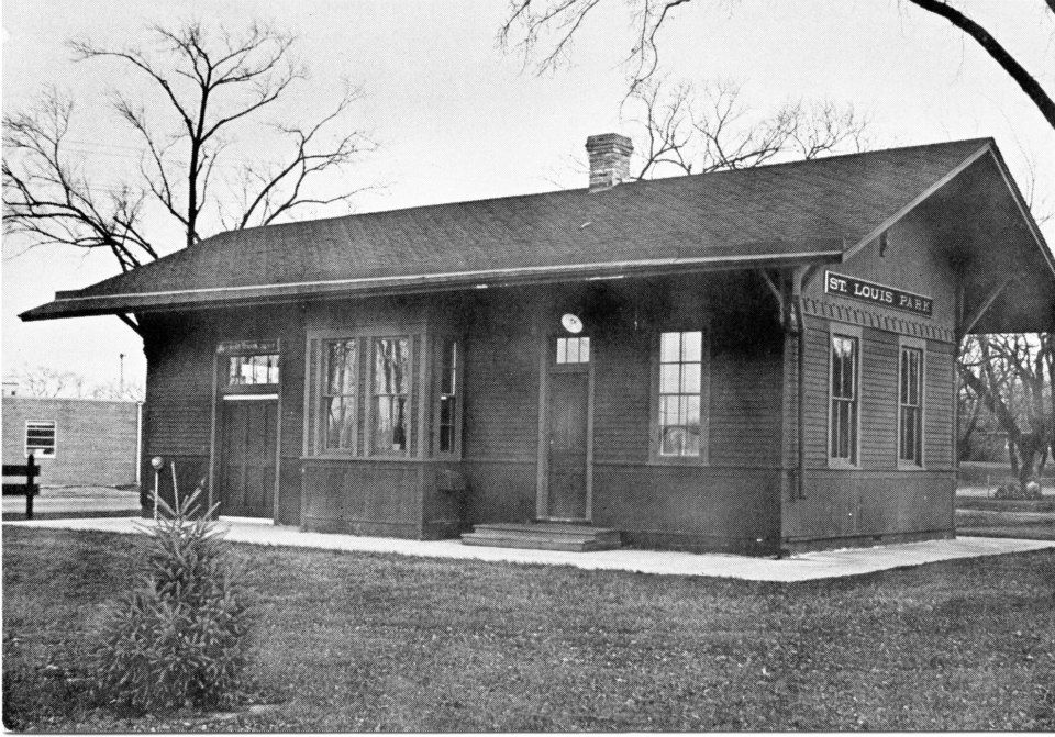 Old Photo of Saint Louis Park Train Depot.