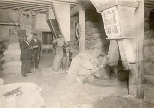 A photo of employees inside one of the Mayer Feed Mills