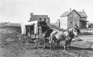 Old Photo of Bloomington Stage Coach