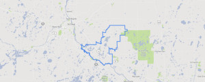 Map of Clear Lake, Minnesota