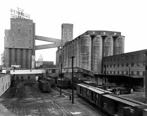 1927 photo of the Pillsbury Flour Mill in Minneapolis.
