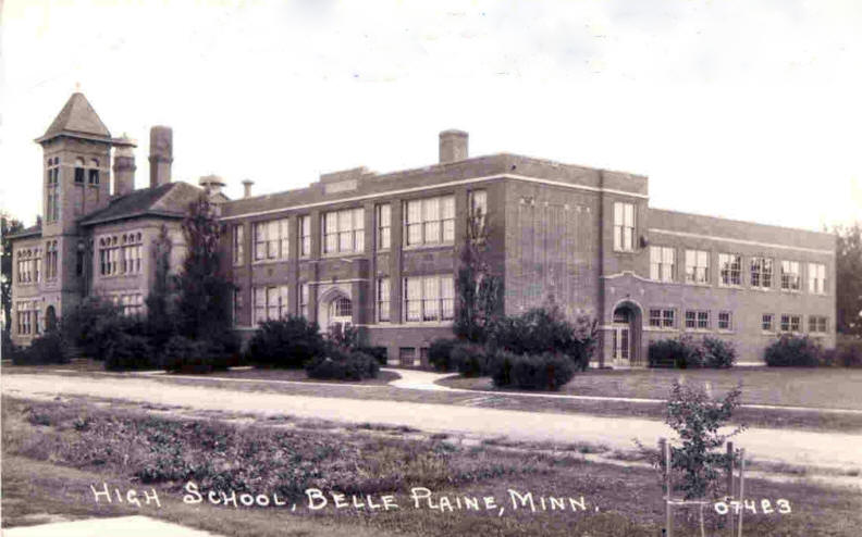 Historic Photo of Belle Plaine, Minnesota High School
