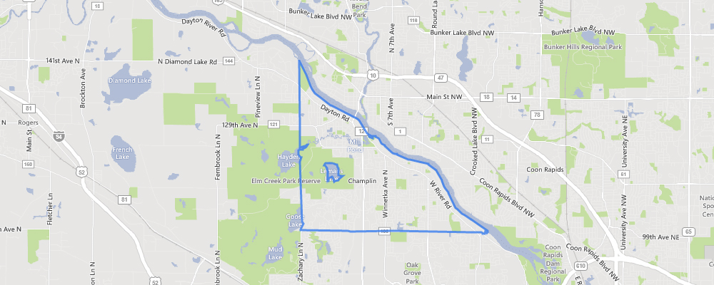 Map of Champlin, Minnesota