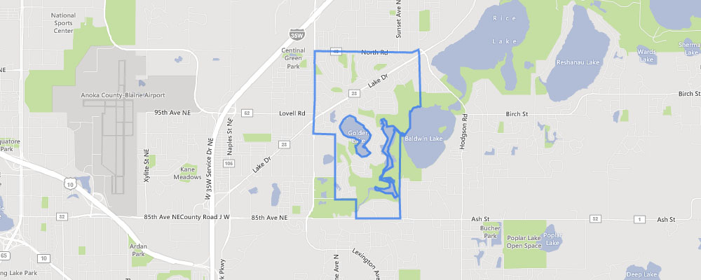 Map of Circle Pines, Minnesota