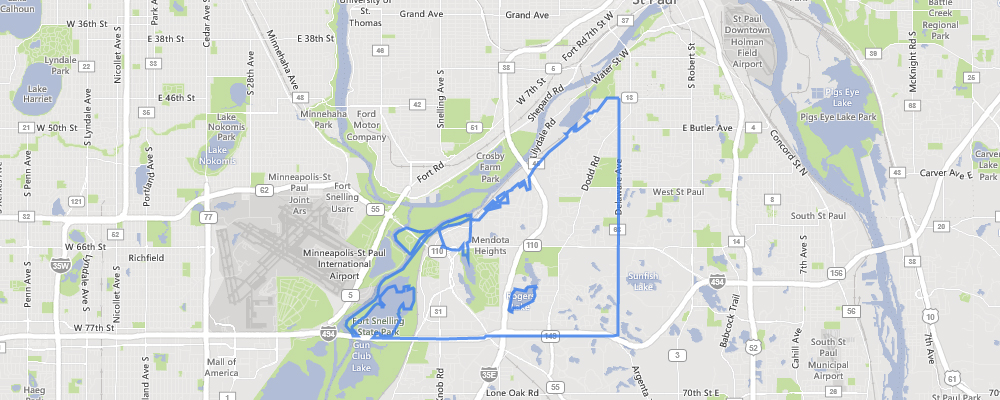 Map of Mendota Heights, Minnesota