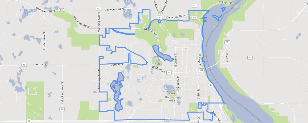 Map of Stillwater, Minnesota
