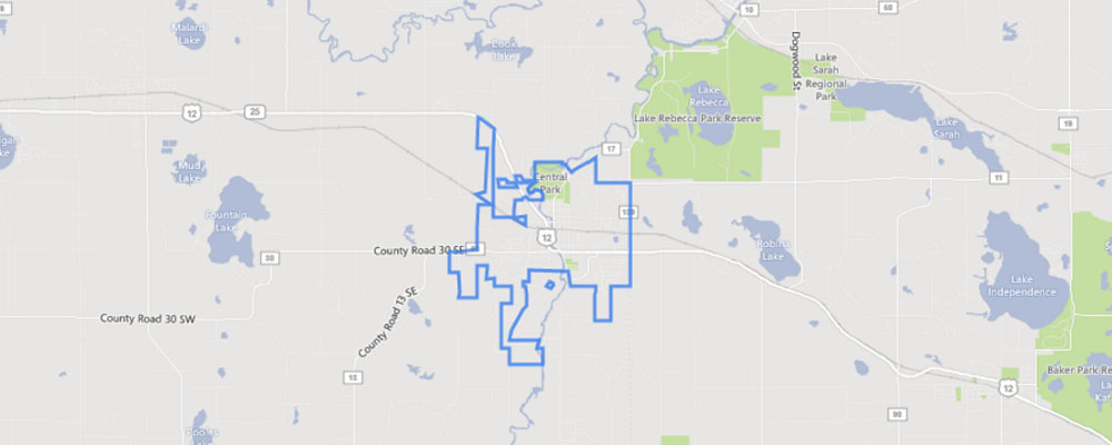 Map of Delano, Minnesota