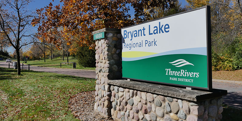 Bryant Lake Regional Park Sign, Eden Prairie, MN